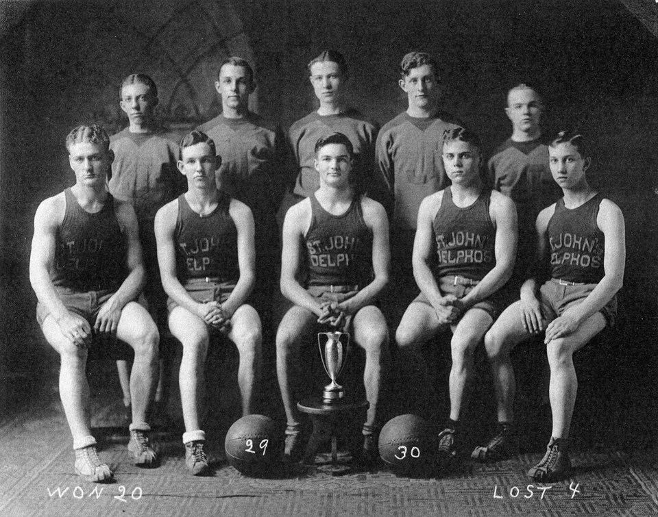 1929-30 Delphos St. John's Boys Basketball Team Picture