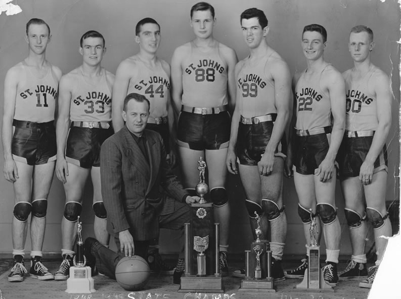 1948-49 Delphos St. John's Boys Basketball Team Picture