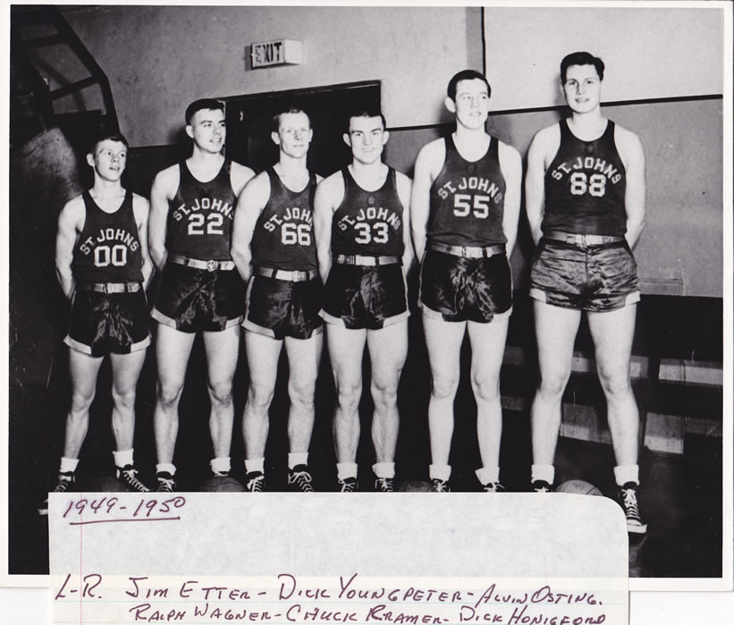 1949-50 Delphos St. John's Boys Basketball Team Picture
