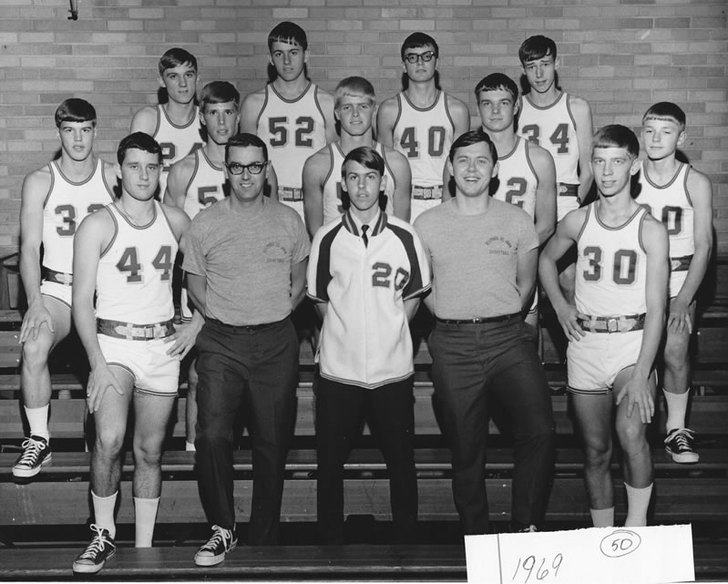 1968-69 Delphos St. John's Boys Basketball Team Picture