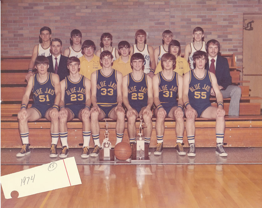1973-74 Delphos St. John's Boys Basketball Team Picture