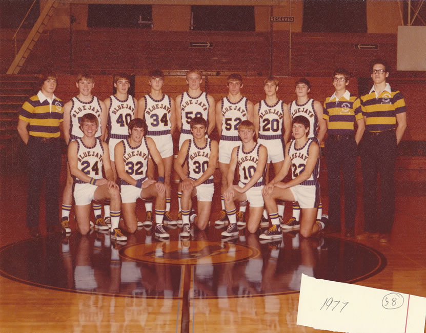 1976-77 Delphos St. John's Boys Basketball Team Picture