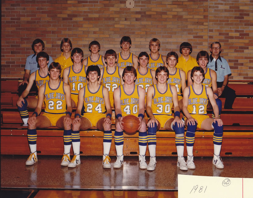 1980-81 Delphos St. John's Boys Basketball Team Picture