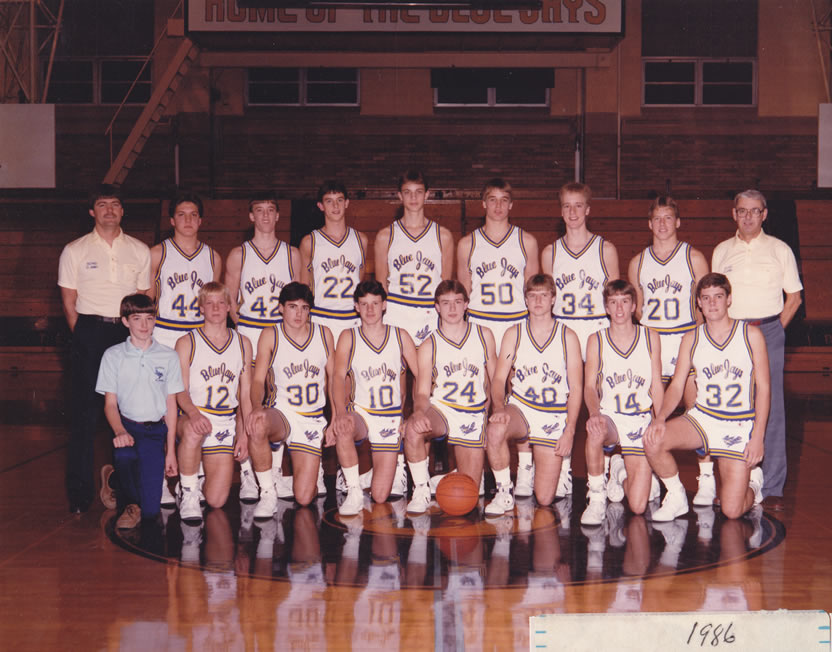 1985-86 Delphos St. John's Boys Basketball Team Picture