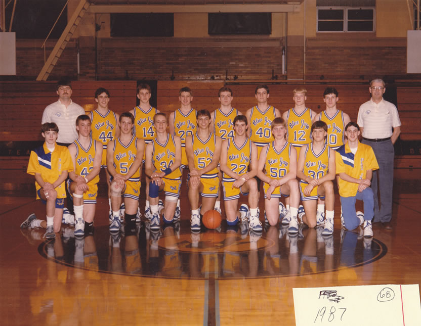 1986-87 Delphos St. John's Boys Basketball Team Picture