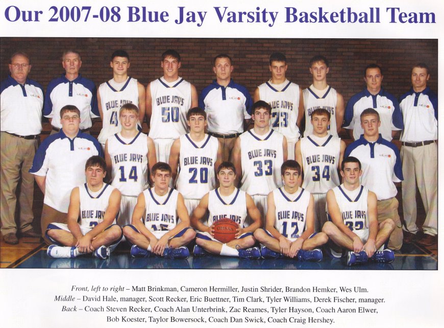 2007-08 Delphos St. John's Boys Basketball Team Picture