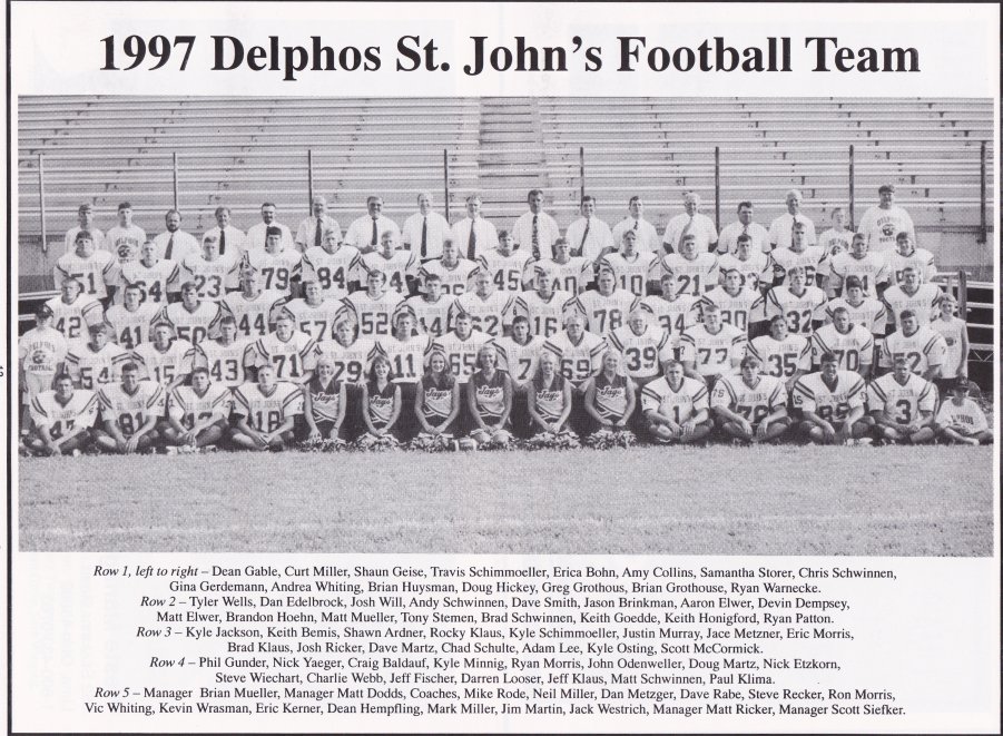  Delphos St. John's Football Team Picture