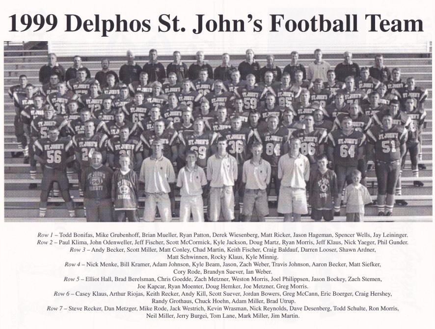  Delphos St. John's Football Team Picture