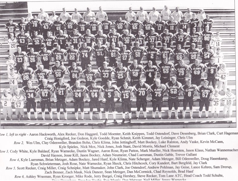  Delphos St. John's Football Team Picture